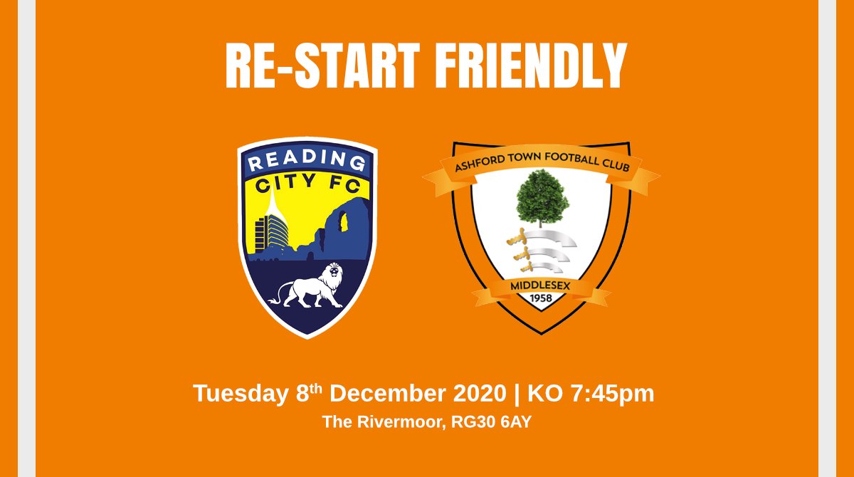 ashfordtownmx's tweet photo. Next Friendly➡️⚽
🆚 @ReadingCityFC
📅 Tues 08 Dec 2020
🕒 KO 7:45pm
📍 The Rivermoor, RG30 6AY
🎫 Adult £6 / Conc £3 / U16 Free
💙 NHS Staff & Family FREE
🍻🍔 https://t.co/5GlPg4zuFP
#atmx #COYT #ItsNotOrange #IsthmianLeague #nonleague https://t.co/5MP6QIISxv