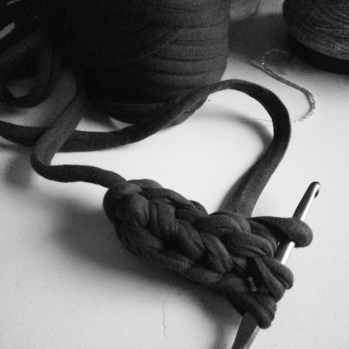 HookandTeasel's tweet photo. Another charcoal chunky crochet necklace in the make... Lots of colours in my shop and pop PORTY2020 code in for 10% off as part of the @portobellochri1 this weekend #shoplocal #ad #Christmas https://t.co/IhYIluguE6