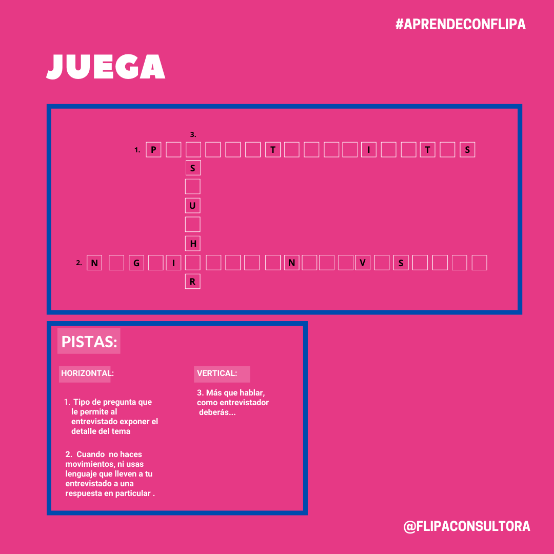 FlipaConsultora's tweet photo. Juguemos: #Flipagrama de hoy:
Las entrevistas semi-estructuradas son un abordaje valioso para conocer la percepción del mundo que tienen clientes/usuarios: humanos.
Existen pequeñas sutilezas a tener encuenta, ¿Adivina, adivinador, cuáles son?
#Etnografía #ux #servicedesign https://t.co/4WQvfFxonx