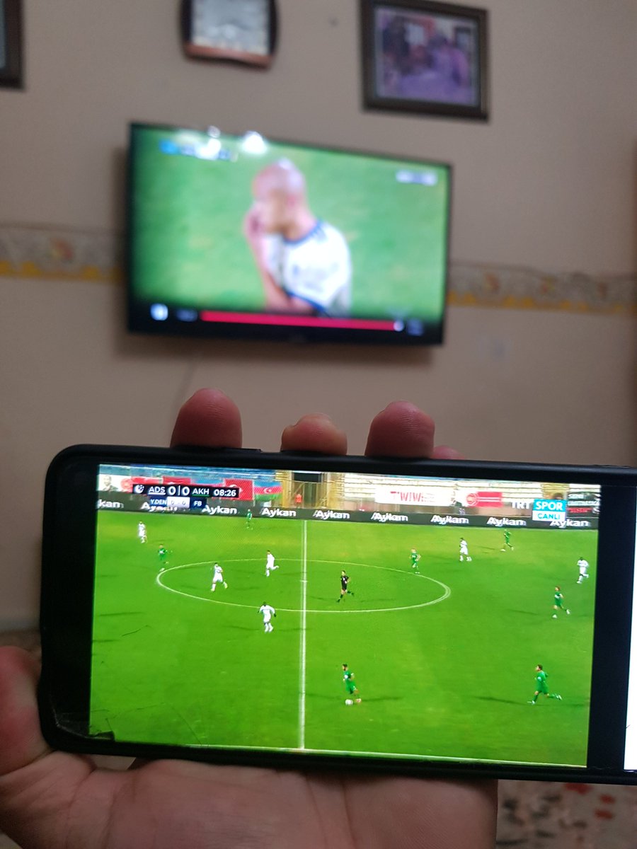 #adanademirspor ve #fenerbahçe maçı aynı gün ve saatte olunca biz 😉
