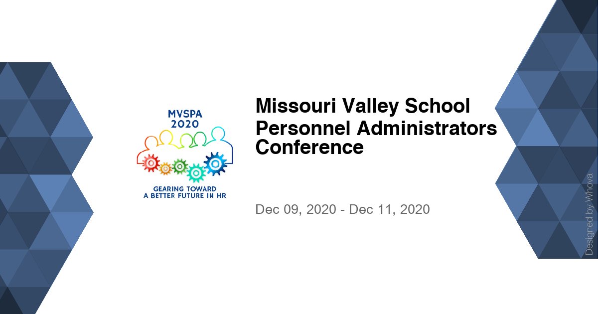 Who else is looking forward to our conferences this week?  So excited to learn from my fellow HR colleagues.  #MVSPA #HR #KASPA