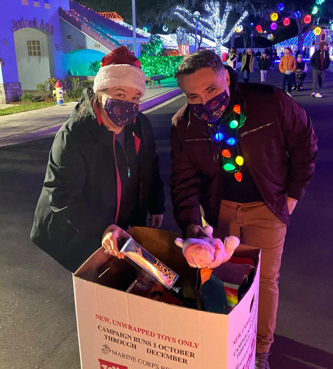 We are partnering with the U.S. Marine Corps Reserve Toys for Tots program to make the holidays brighter for local families! Donations of new, unwrapped toys are being collected during #NightOfAMillionLights through Dec. 18. Guests of the event have already filled over 35 boxes!