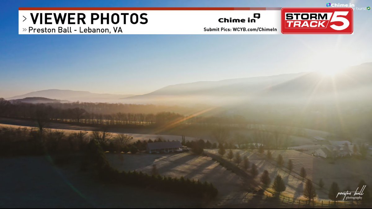JessicaBurnsWX's tweet image. How awesome is this shot of the freezing fog and frost over Lebanon?! Thanks Preston for sending this in! 😍

#VAwx #ViewerPhoto