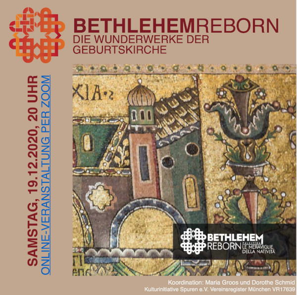Einladung - Wunderwerke der #Geburtskirche 19.12.20 20 Uhr ZOOM: Die #Menschwerdung Gottes in #Architektur und #Kunst bezeugt. Geführt von Freunden, die die Ausstellung <a href="/MeetingRimini/">Meeting Rimini</a> so schön fanden, dass sie sie mitteilen wollten. #Weihnachten Mehr hier: de.clonline.org