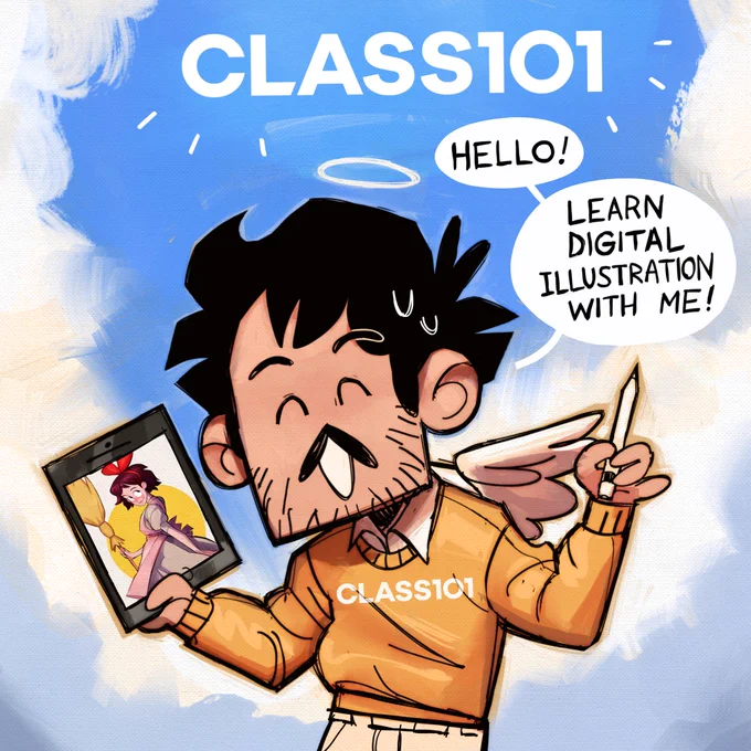 Hey guys! Are you interested in learning how I draw? I'm preparing a digital Illustration course with @class101us and I'm super excited to say we're now public! ? If you're interested in making this class a reality, please check out this link and sign up! https://t.co/qEHAeacKbm 