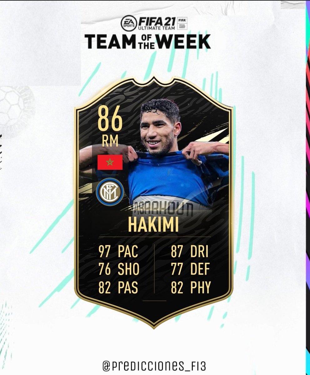 PRIMEROS CANDIDATOS AL #TOTW11

-James Tavernier 🏴󠁧󠁢󠁥󠁮󠁧󠁿 ⚽️🅰️ 🤝
-Paul Pogba 🇫🇷 ⚽️ ⚡
-Kurt Zouma 🇫🇷 ⚽️ ✈
-Achraf Hakimi 🇲🇦 ⚽️⚽️ 🌋

¿Que otro jugador crees que estara en el TOTW? Te leo ⬇️

RT 🔁 y LIKE ♥️ se agradecen!!