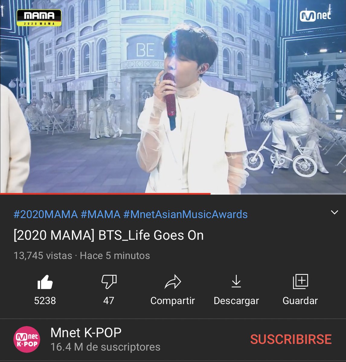 jhopeNW's tweet photo. j-hope on YouTube
Our Dance King did amazing today. Let’s leaving him some comments on YouTube - #2020MAMA_Performance
ON
▶️https://t.co/1lKsUhwN8T
Life Goes On
▶️https://t.co/BRRpVr4hv6
Dynamite
▶️https://t.co/YSkLzB4JUm
🕺👑
#Jhope #제이홉 #방탄소년단제이홉 #2020MAMA https://t.co/s84zxBP45h