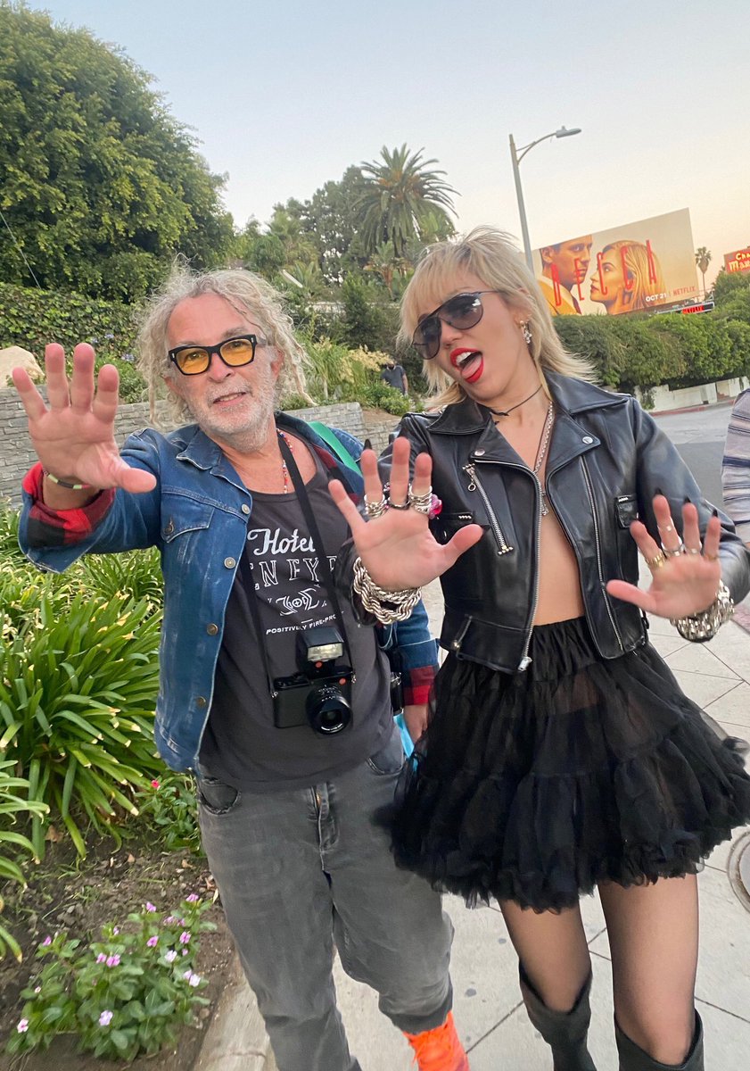Felt like we were in a Fellini film as <a href="/MileyCyrus/">Miley Cyrus</a> and I headed down the Sunset Strip for <a href="/RollingStone/">Rolling Stone</a> cover shoot! #MileyCyrus #RollingStone