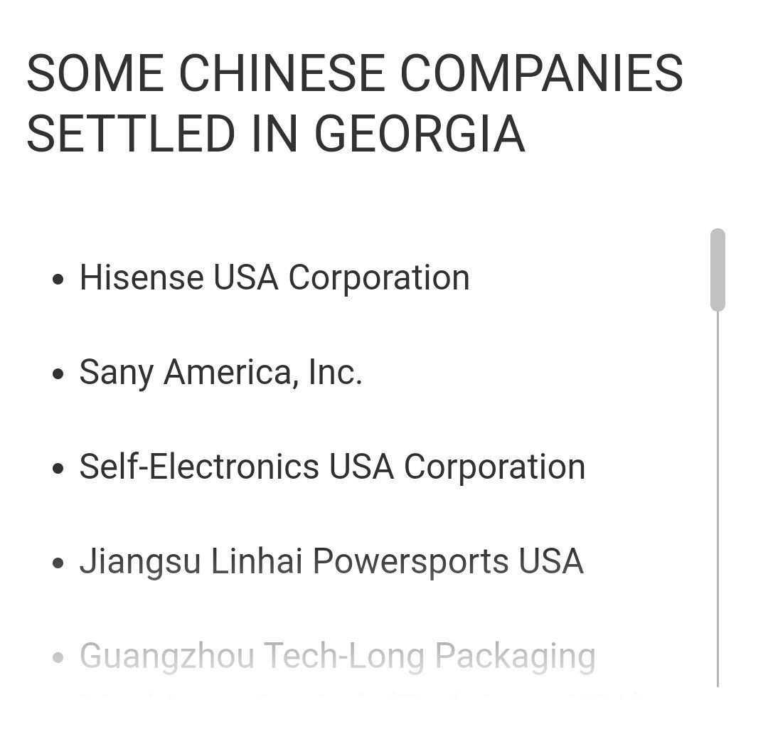 3. Some Chinese Companies Settled in Georgia