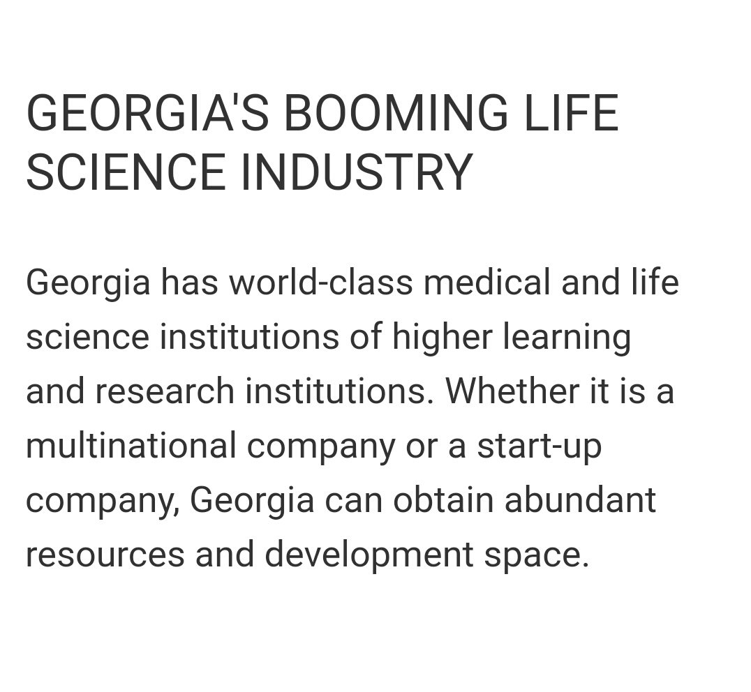 8. Georgia's booming Life Science industry