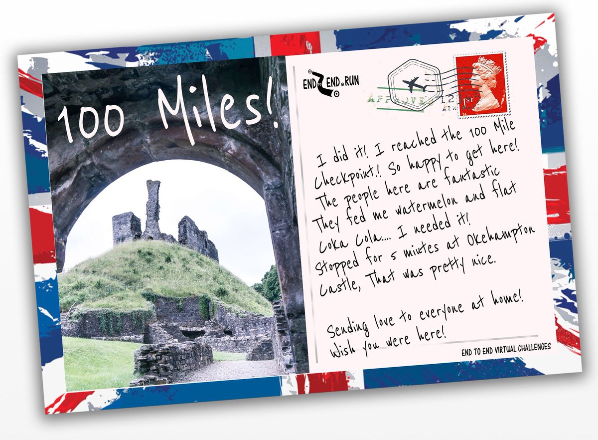 Banarnies's tweet photo. Week 2 of my virtual challenge to run/walk the whole length of the UK. I started on 23 November 2020 from Lands End and now 137.89 miles on route to John O Groats with 736.11 miles to go @runendtoend 874 Miles 12 Months! #thisgirlcan #Motivated #landsend #johnogroats #RUNLEJOG https://t.co/05IHuLuTLM