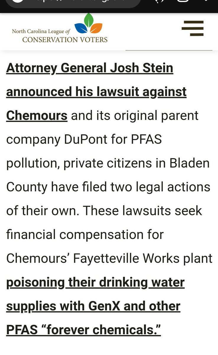 15. A few hints on Chemours...  They are moving into Georgia after wrecking drinking water in other states.  Chemours CEO wants Biden to win to get more money.