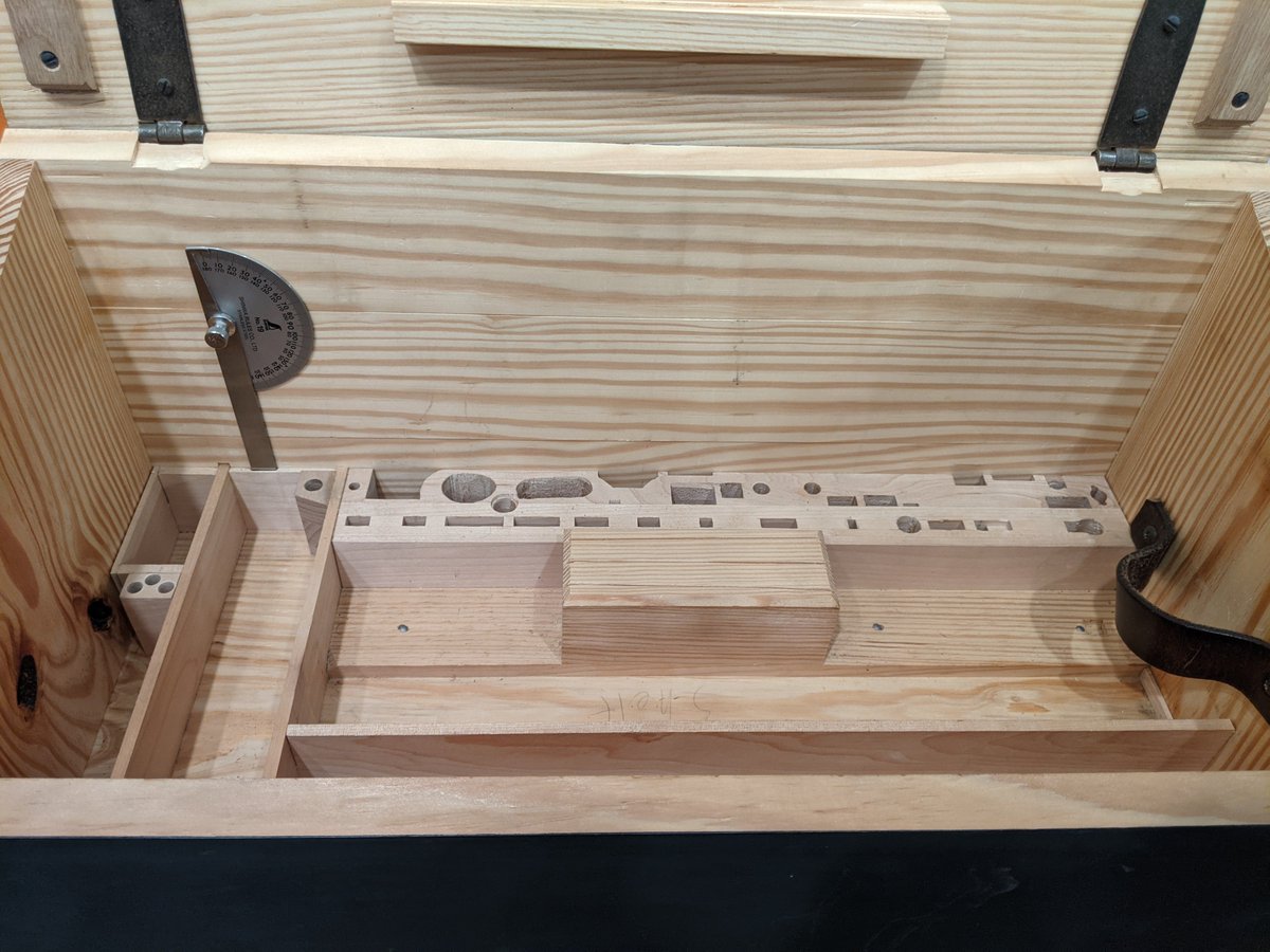 Finally up top we have Gramercy modeller's and rat tail rasps. Not as nice as the Auriou but still good.Also a Shinwa protractor for setting bevel gauges and laying out angles.And we're done with the tool rack! I promise the tools in the bottom section are more interesting.