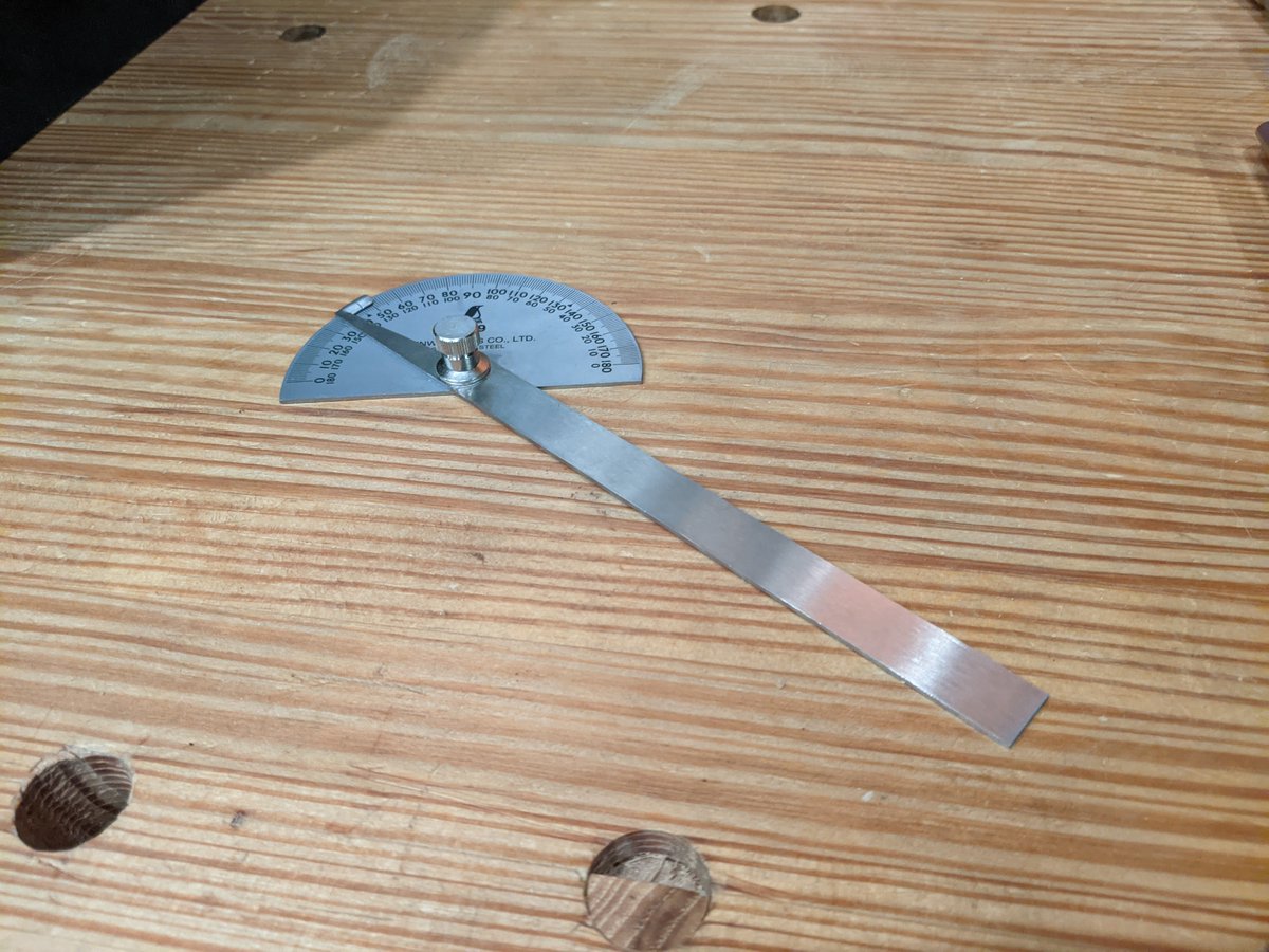 Finally up top we have Gramercy modeller's and rat tail rasps. Not as nice as the Auriou but still good.Also a Shinwa protractor for setting bevel gauges and laying out angles.And we're done with the tool rack! I promise the tools in the bottom section are more interesting.