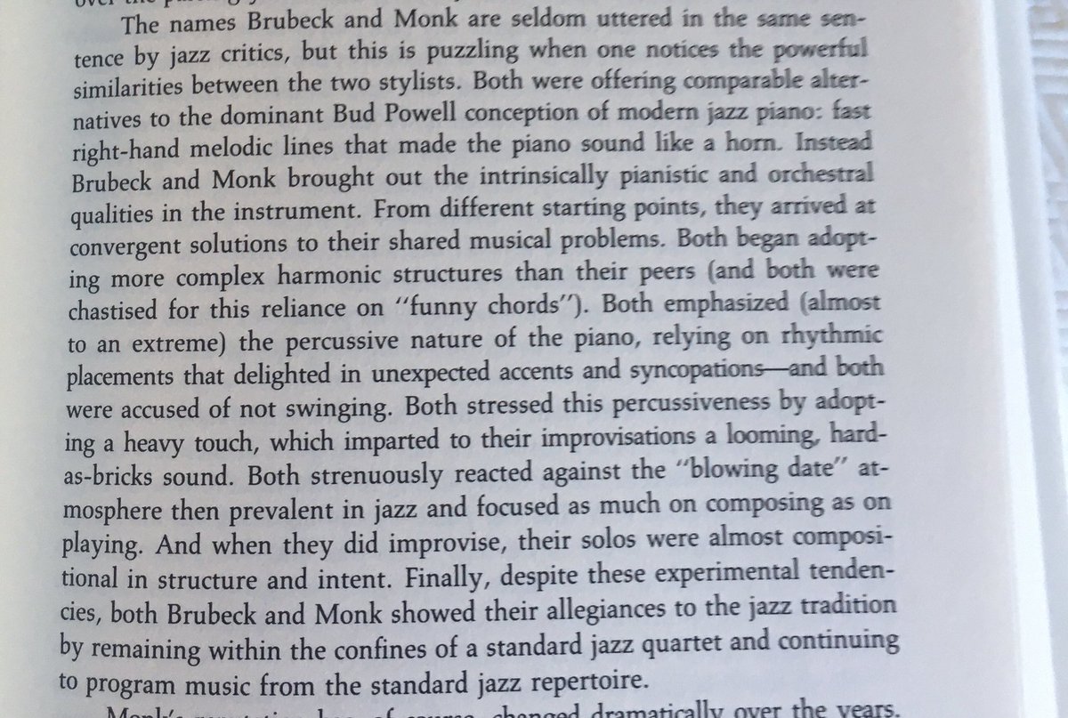 In my book West Coast Jazz, I puzzled over the “accepted view” that Monk is serious and prickly, while Brubeck is a popularizer targeting a crossover audience. Really?