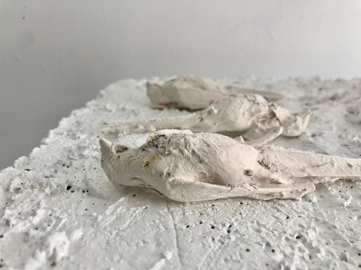 Quietus, Cast Stone Birds, 2020 #contemporaryart