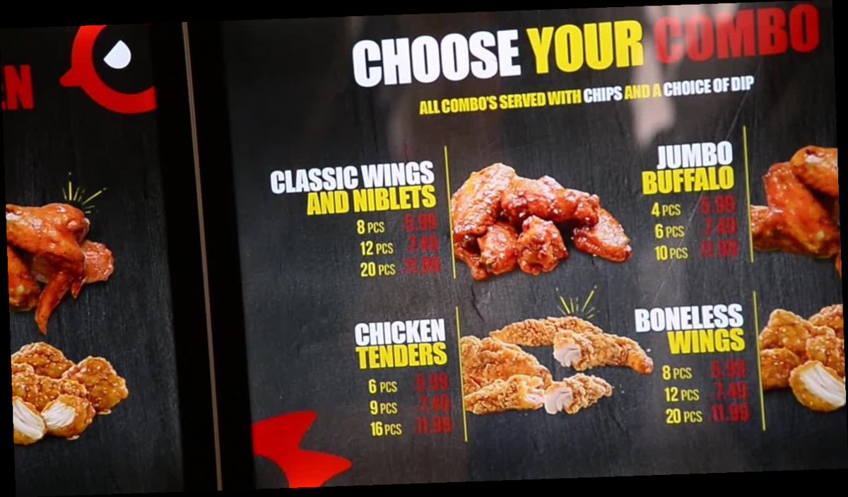 wing shack leicester menu prices / Twitter
