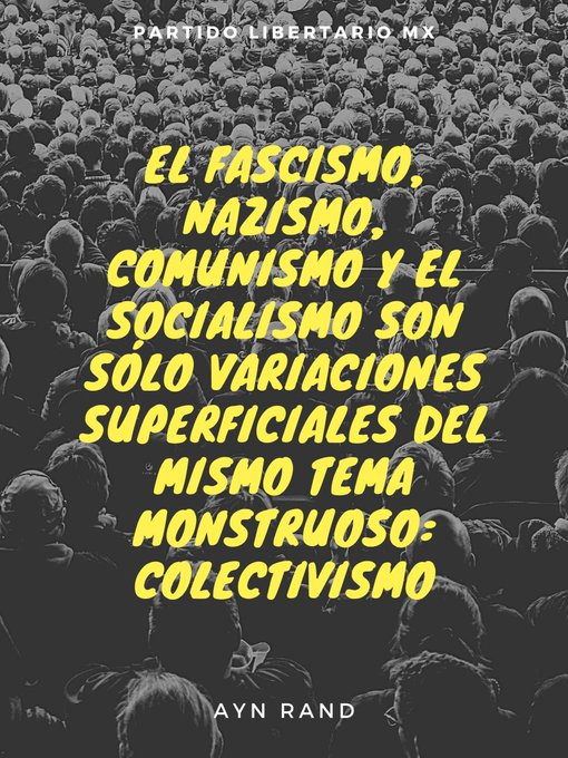 20PeterMel's tweet photo. 🐍MARATON LIBERTARIO🗽

Si te identificas como PaleoLibertario, Liberal, Libertario, Objetivista, Minarquista, Ancap en México🇲🇽

DINÁMICA:
1 Sígueme y sigue a @PLibertarioMx
2 Dale RT🔁❤️
3 Sigue a TODOS los RT🔁❤️
4 Sigue a TODOS los que te siguieron

☘️#ElFuturoEsLibertario🐍 https://t.co/SzeEkVN3cs