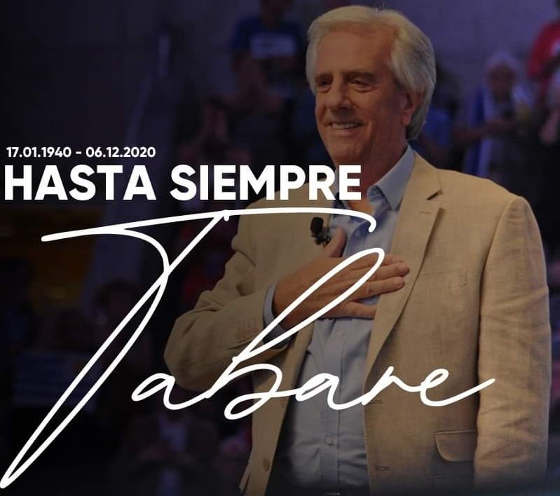 AlfTuitea's tweet photo. 🇺🇾 Hiciste de este país un lugar mas justo e igualitario, le devolviste la dignidad a nuestro pueblo

Gracias Tabaré. 🖤 https://t.co/LJF2rt81AY