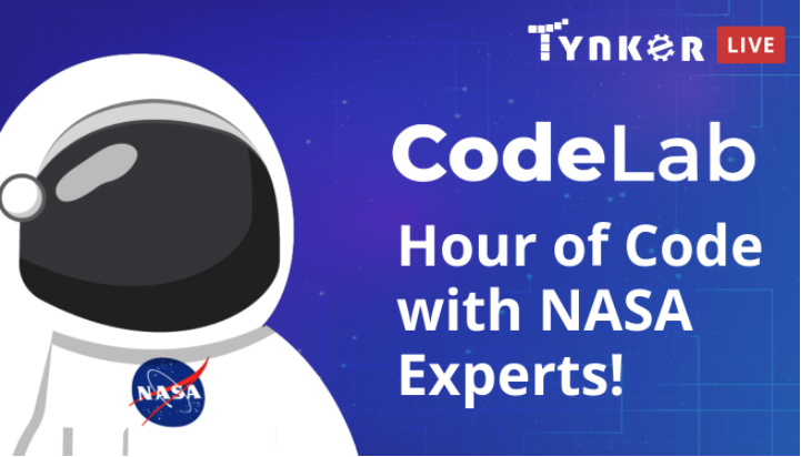 LearnWithNASA's tweet photo. Tomorrow kicks off #CSEdWeek! Follow along with us and @gotynker for an #HourOfCode all week long. 👩‍💻👨‍💻

Join us every day Dec. 7-11 at 1 p.m. EST for a special #NASATynkerHOC event with special @NASA guests!

🖱️https://t.co/EyU2DUiH2A https://t.co/wRO6vMeryd