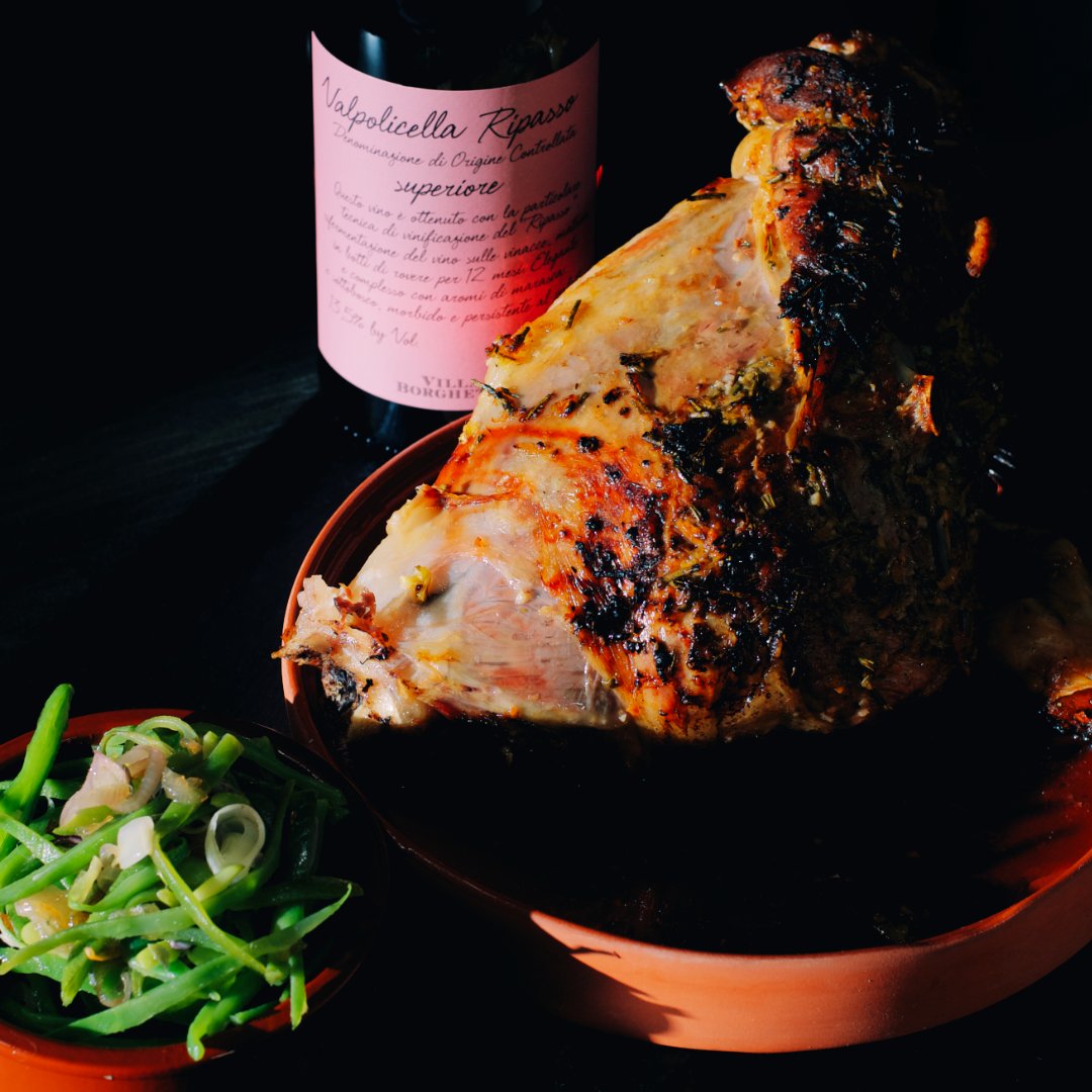 delipair's tweet photo. Seriously #tasty #roasted #legoflamb with runner beans for #sundayroast. All we needed was a #wine to pair. From #Delipairapp recommendations we chose #valpolicellaripasso, #italywine that’s rich and multilayered on the nose, yet leaves the room for #food to shine on the palate😋 https://t.co/ElTUlwnkIu