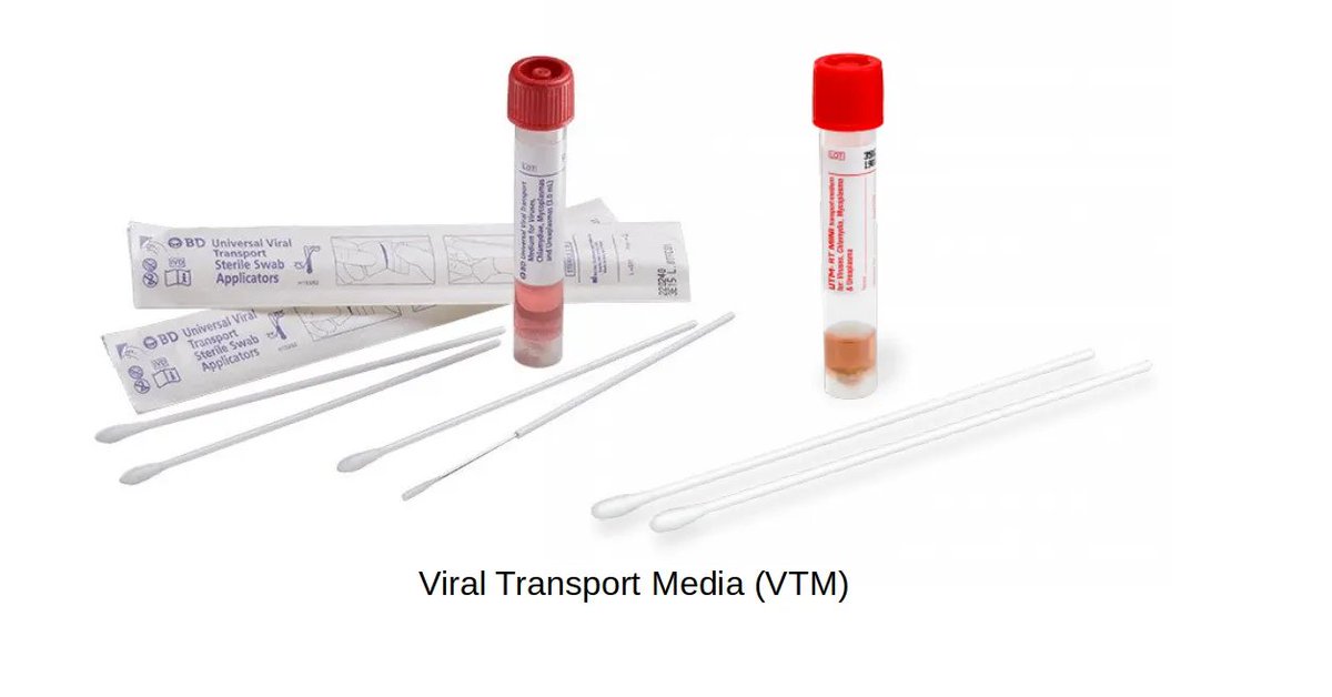 One final chokepoint to note is that of VTM's.Viral Transport Media are used to safely store and transport specimens on swabs from the testing site to the lab running the test.There are numerous manufacturers, most with one story to tell:They can't keep up.41/