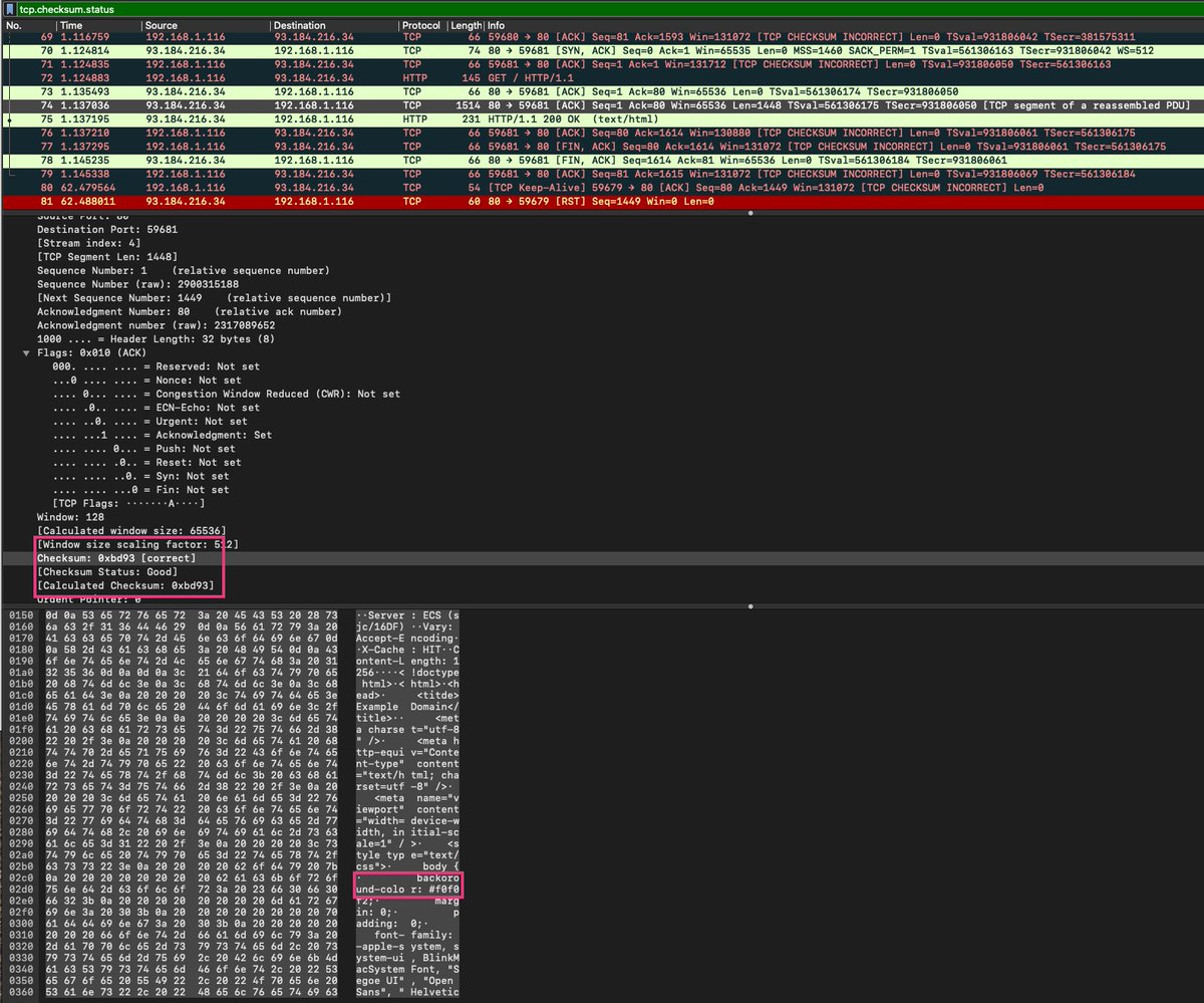 ok this is pretty great - the corruption of packets is profound ... so profound that retries mean checksum collisions are getting through