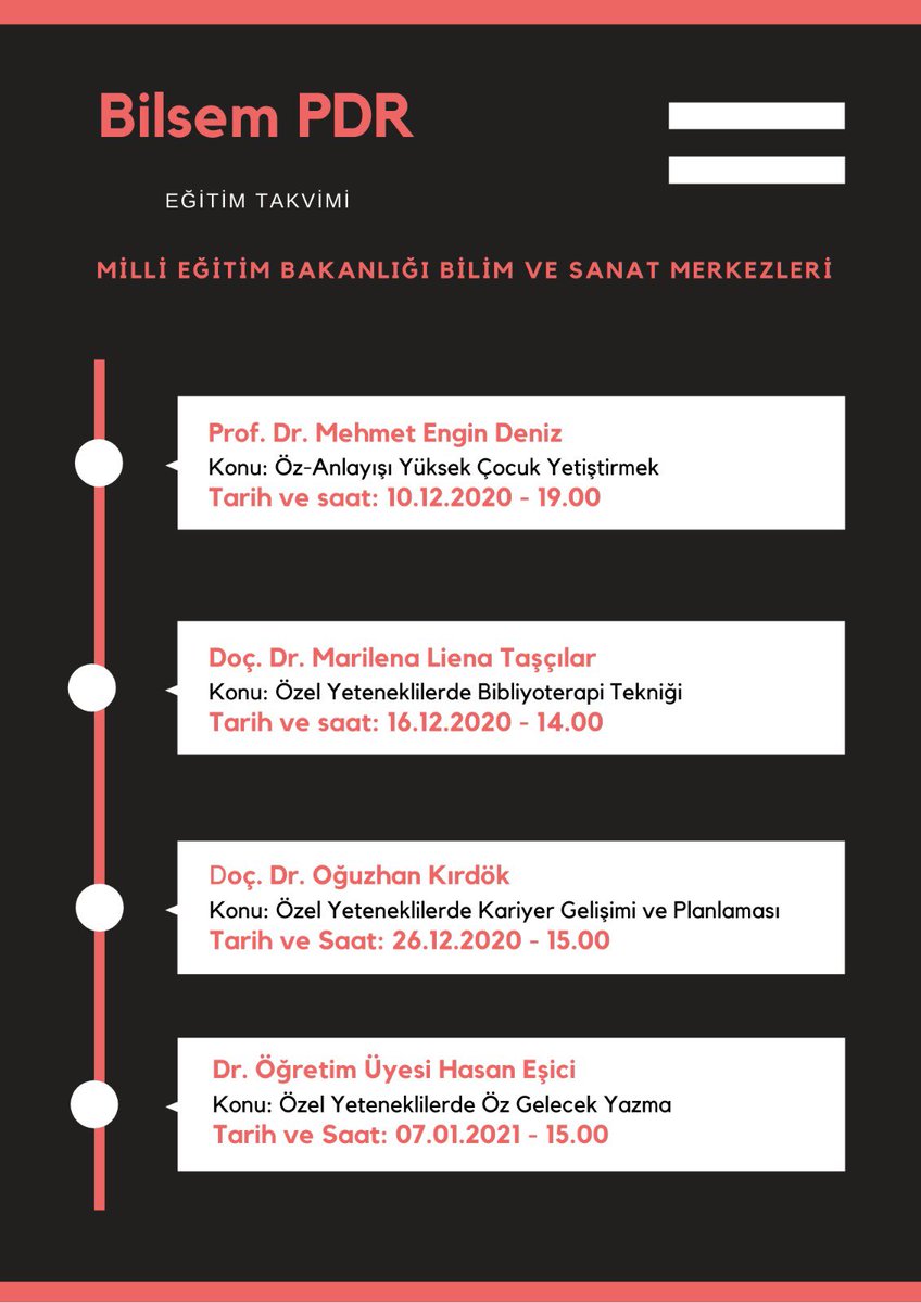 MEB Bilsem Psikolojik Danışmanlarına yönelik eğitim takvimimiz📌 <a href="/tcmeb/">Millî Eğitim Bakanlığı</a> @BilsemMeb <a href="/mramazanbarin/">Ramazan Barın</a> <a href="/mehmetnezirg/">mehmet nezir gül</a> <a href="/ziyaselcuk/">Ziya Selçuk</a>