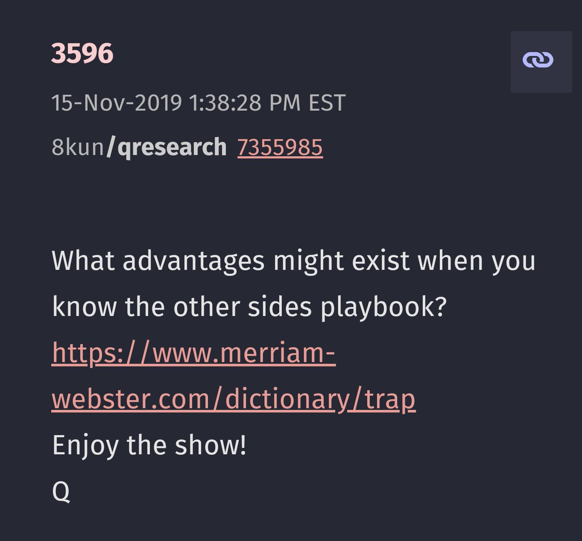 "I want to go back 3 weeks"....  @realDonaldTrump 12/5/20That only brings us back to 11/15.21 days [-21].It's going to be HISTORIC! Planned long ago.The next 21 days BIG BIG BIG happenings.12/5 + 21 = 12/26.