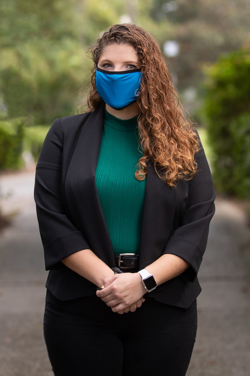 UWF's tweet photo. "I wear a face covering to protect my friends and family who are at high risk. I want to keep them safe and I do that by wearing my face covering." —Madison Jones '21
#ShieldUpArgos | #UWFStreetTeam https://t.co/0kyNFcVfdm