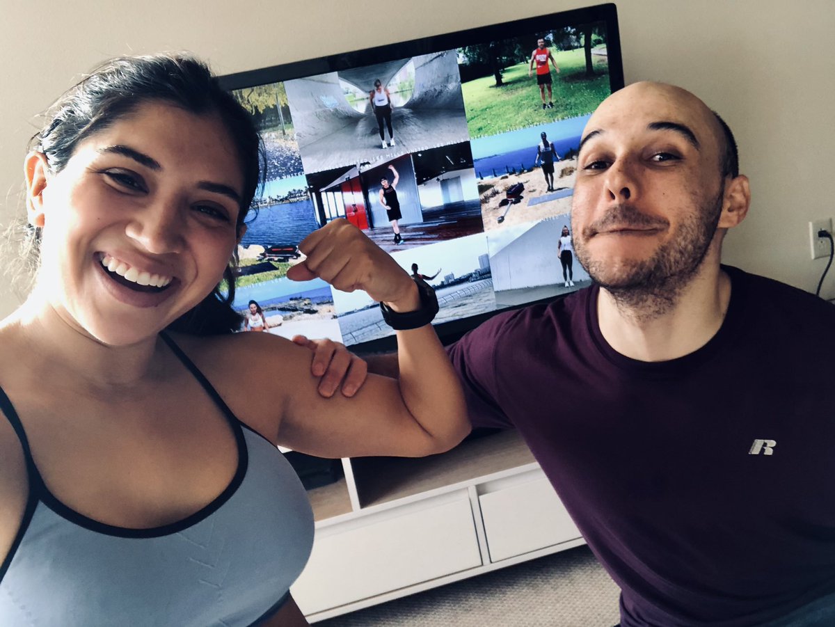 amandaqtv's tweet photo. Just finished @LesMills #bodypumpunited. It’s so cool seeing people all around the world in these releases!
This is the closest we’ll get to traveling this year 💪🏽🌎 #wereallinthistogether #fitterplanet https://t.co/erYKGTzPu6