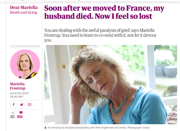 WidowedAndYoung's tweet photo. 'Maybe nobody has ever told you this, but the words “at least” are like an arrow through the heart of a grieving widow." WAY member Sue pens an open letter to Mariella Frostrup @mariellaf1 in response to advice in today's @ObserverUK. What do you think?
https://t.co/Mbi7Y9iaVL https://t.co/MENSZNBRvi