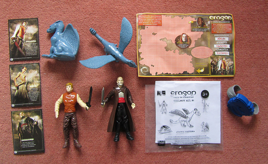 Rachel WeiszOscar for: The Constant GardenerKids Meal Toy for: Eragon (Saphira)