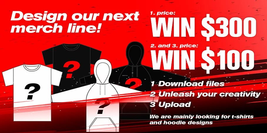 Time for a competition for you designers out there. We are looking for inspiration or merch ideas we can use. Mainly looking for T-shirts and hoodies, but the more the better - let your creativity show and get some $ in the progress.

Info and submissions: playwell.gg/design