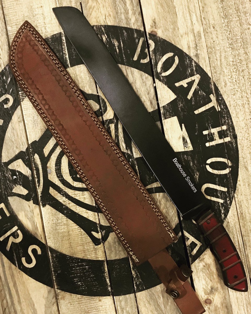 Boathousesmoke1's tweet image. We will be giving away a Custom handmade brisket knife. All you have to do for chance to win is Like and share this post. Winner will be selected at random on December 23rd 2020.  Good luck