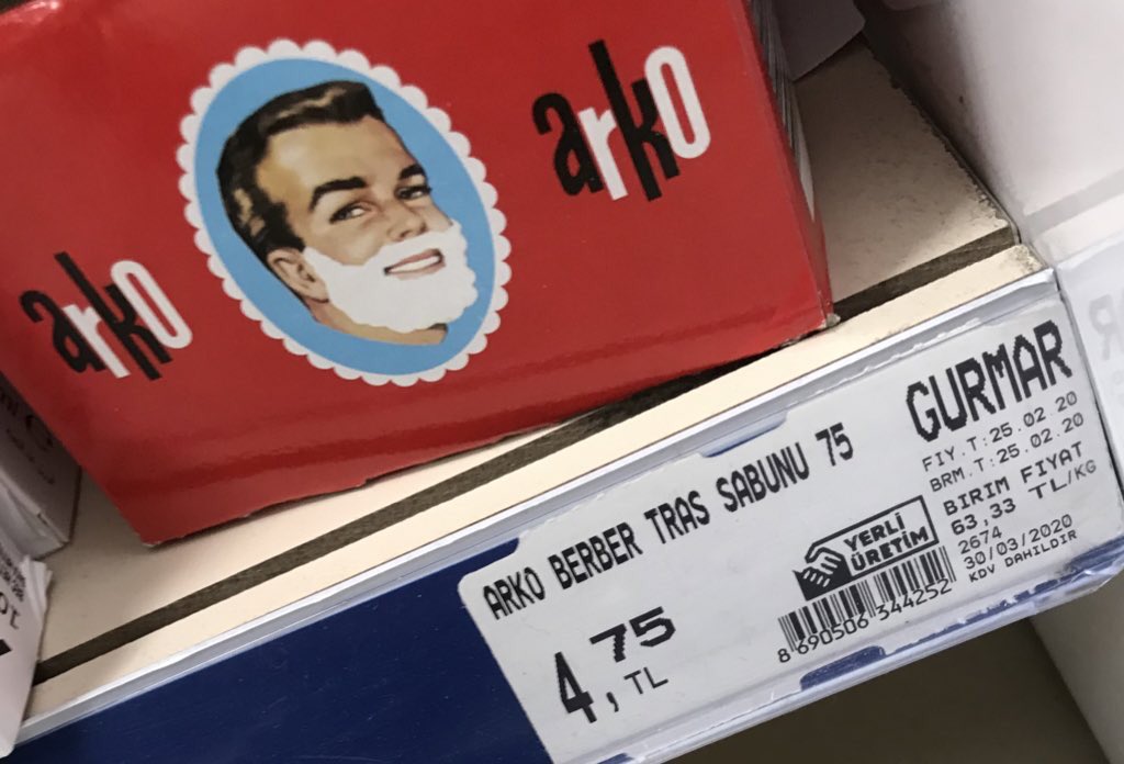 eserdarks's tweet photo. Benim enflasyon ölçerim bu traş sabunu. 2011’de 1 lira idi. Şu anda 4.75 #simdineolacak https://t.co/o9ItUP6u8z
