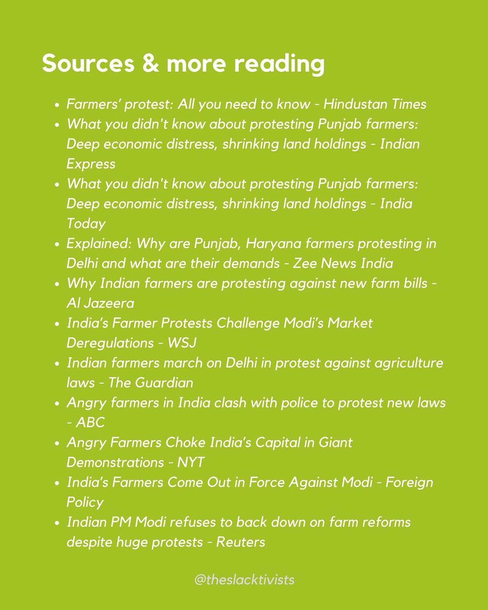 Millions of Indian farmers are marching towards Delhi demanding that the Indian government abolish 3 new farming and deregulation laws that could jeopardize the livelihoods of farmers across India. Here’s what you need to know. #FarmersProtest  #DelhiChalo3/3