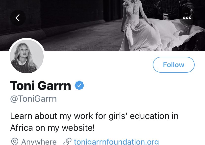 TONI GARRNModel associated with Victoria’s Secret is automatically on the list. But look up her “humanitarian” work. Does it make you sick now?