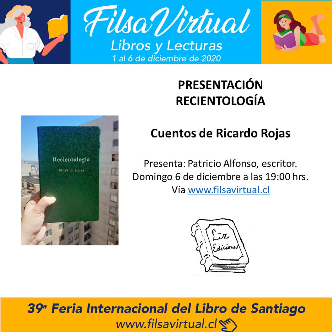 camaradellibro's tweet photo. ☀️ DOMINGO en #FILSAVIRTUAL 📚
➡️ https://t.co/S5XBw2SOXw
⏰ 19 hrs
🔹Presentación de Libro: Cuentos fantásticos "Recientología", del autor nacional Ricardo Rojas.
🔹Organiza: @Ediciones_Liz https://t.co/z72b8P74Em