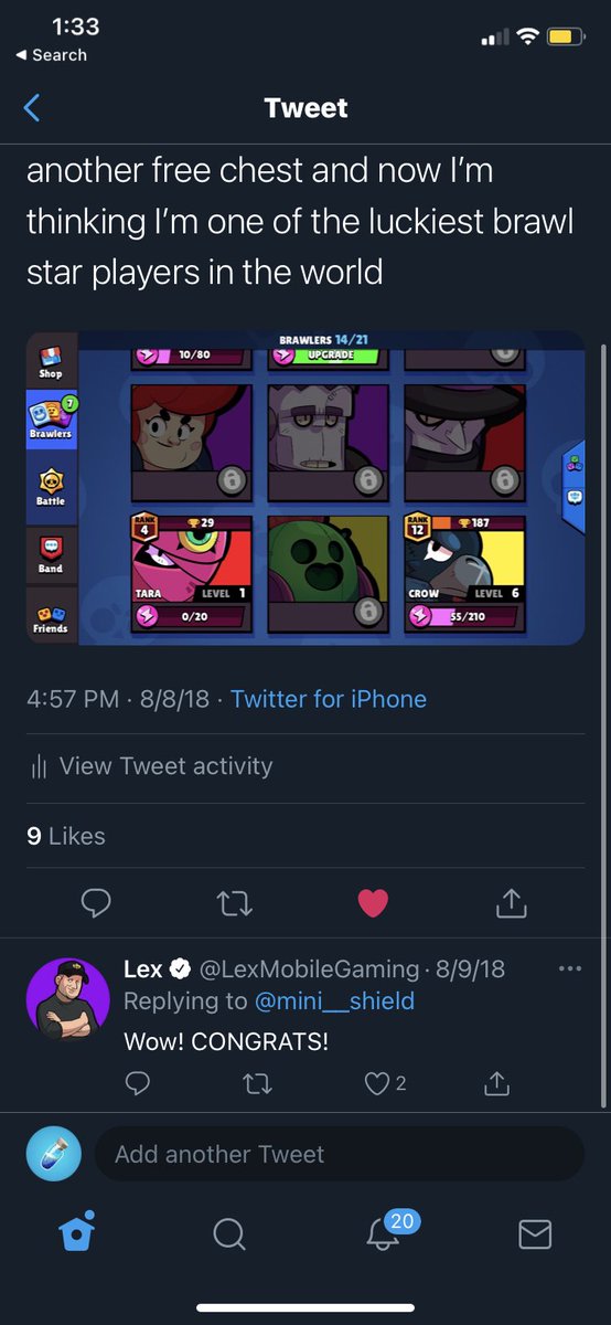 mini__shield's tweet photo. I’ve been a long time fan of @LexMobileGaming and @KairosTime . you guys were probably around 13k subs. before brawl stars was released and i still watch you guys to this day. https://t.co/8Zmu9Z17wQ