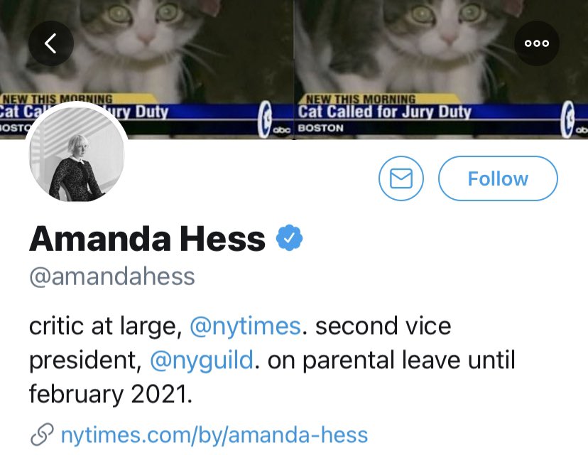 AMANDA HESSYou’re not on parental leave, you’re on permanent leave from this world.