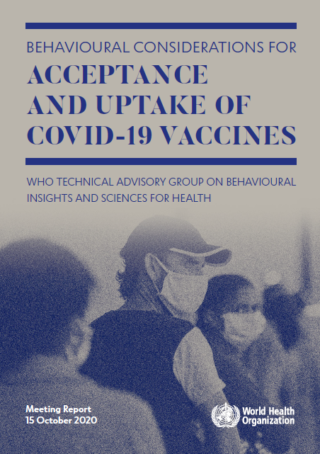 New important thread.Explored: Rockefeller communique on  #contacttracing, Verified (UN) guide on  #vaccine  #communications, insights via  #vaccine Confidence Project, & a Behavioral Insights report. Today> special report from Oct 15 2020 meeting,  #WHO, Technical Advisory Group.