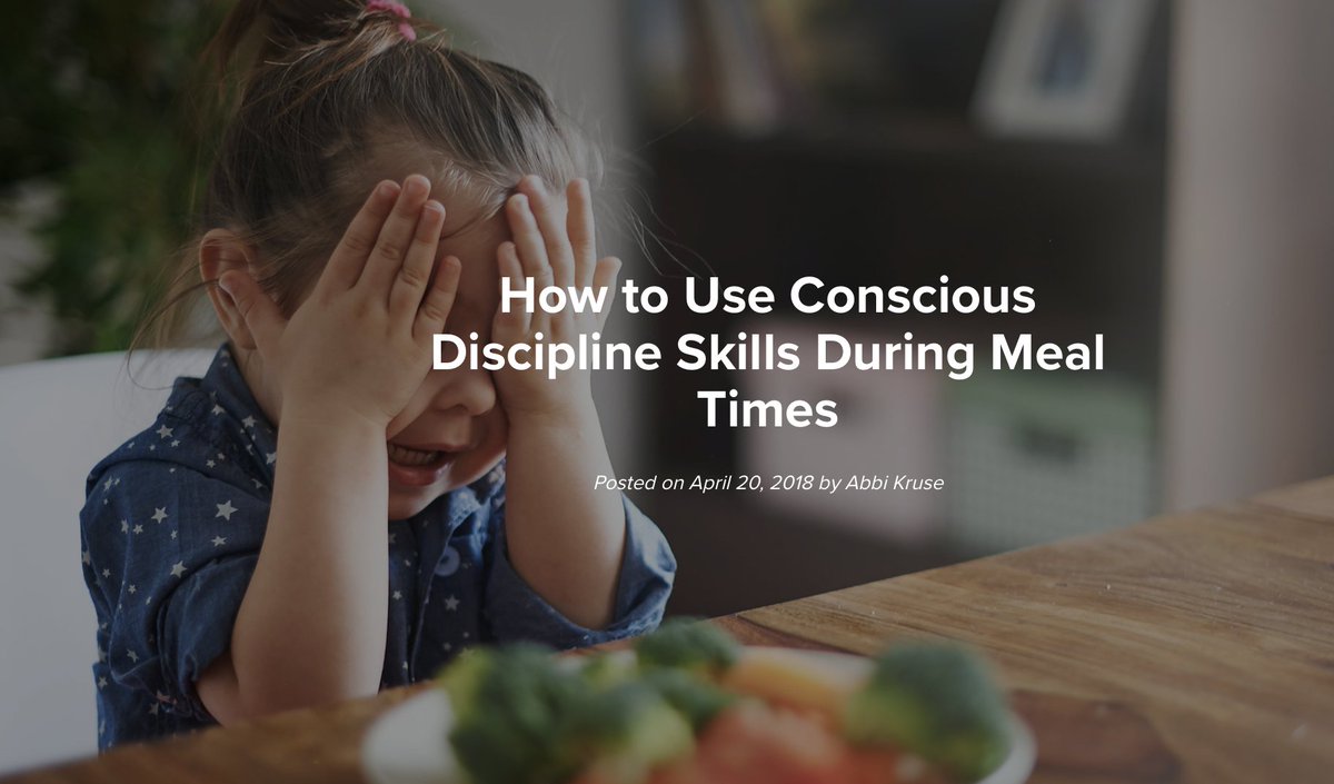 ConsciousD's tweet image. Are mealtimes a source of stress in your home? If so, you will find this article by Conscious Discipline Certified Instructor Abbi Kruse helpful for your family. Read on to learn some of Abbi's mealtime suggestions here: bit.ly/33rxe2W #iHeartCD