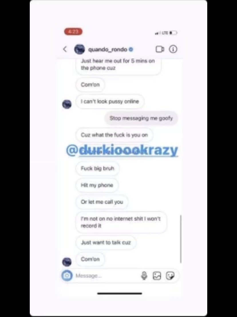 GEEEKEDTV's tweet photo. Quando rondo in durk message copping a plea😂😂 https://t.co/q1SQtM1riQ