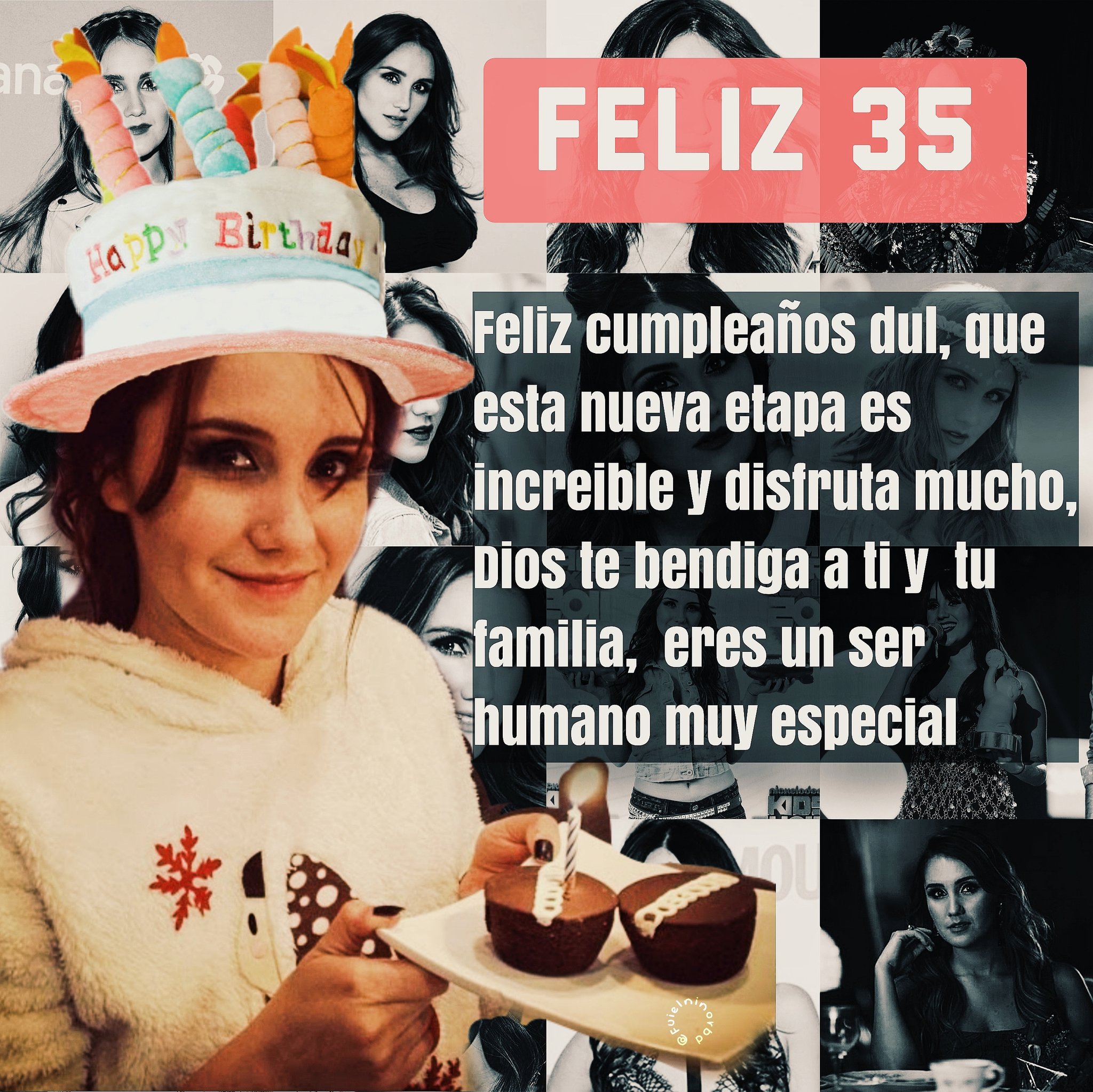 Nn ficou tão bom , mas é o que temos ( )

HAPPY BDAY DULCE MARIA 