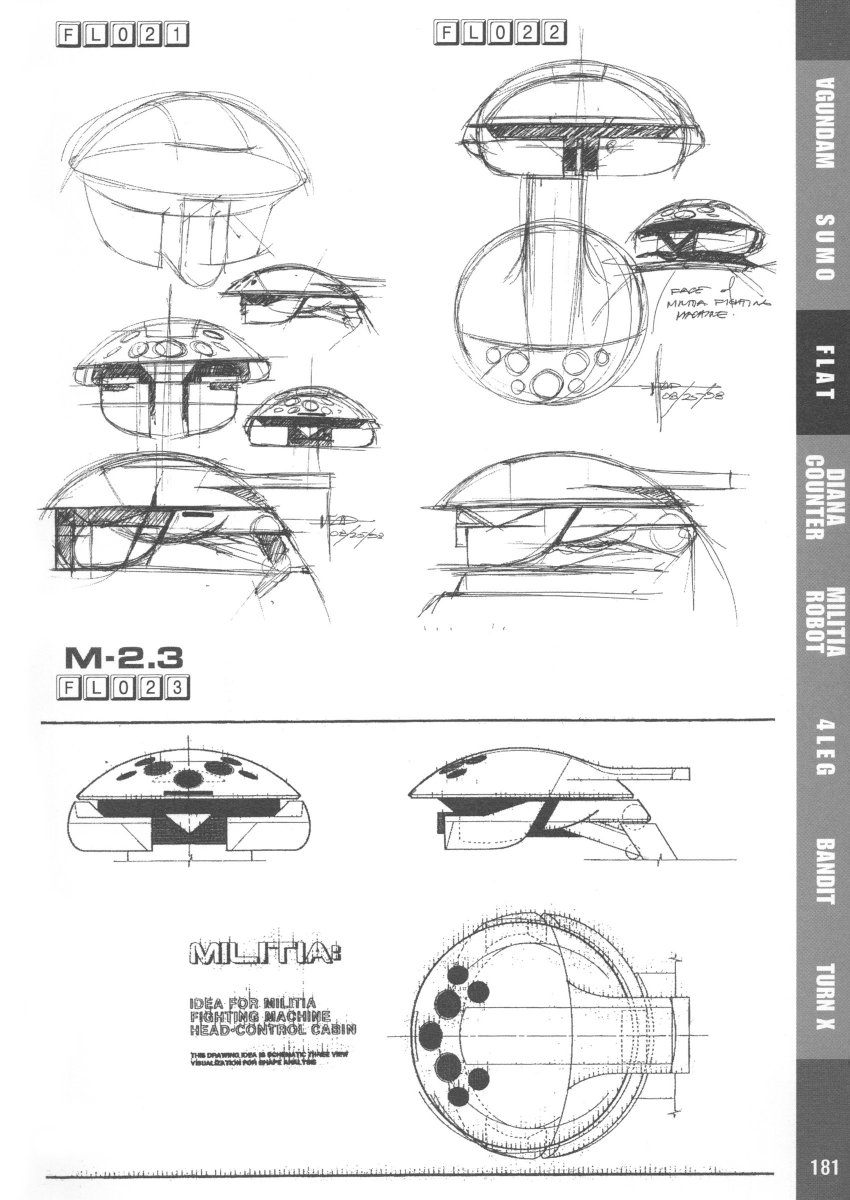 Syd Mead's 2nd presentation of the FLAT. The design is matured and finalized.