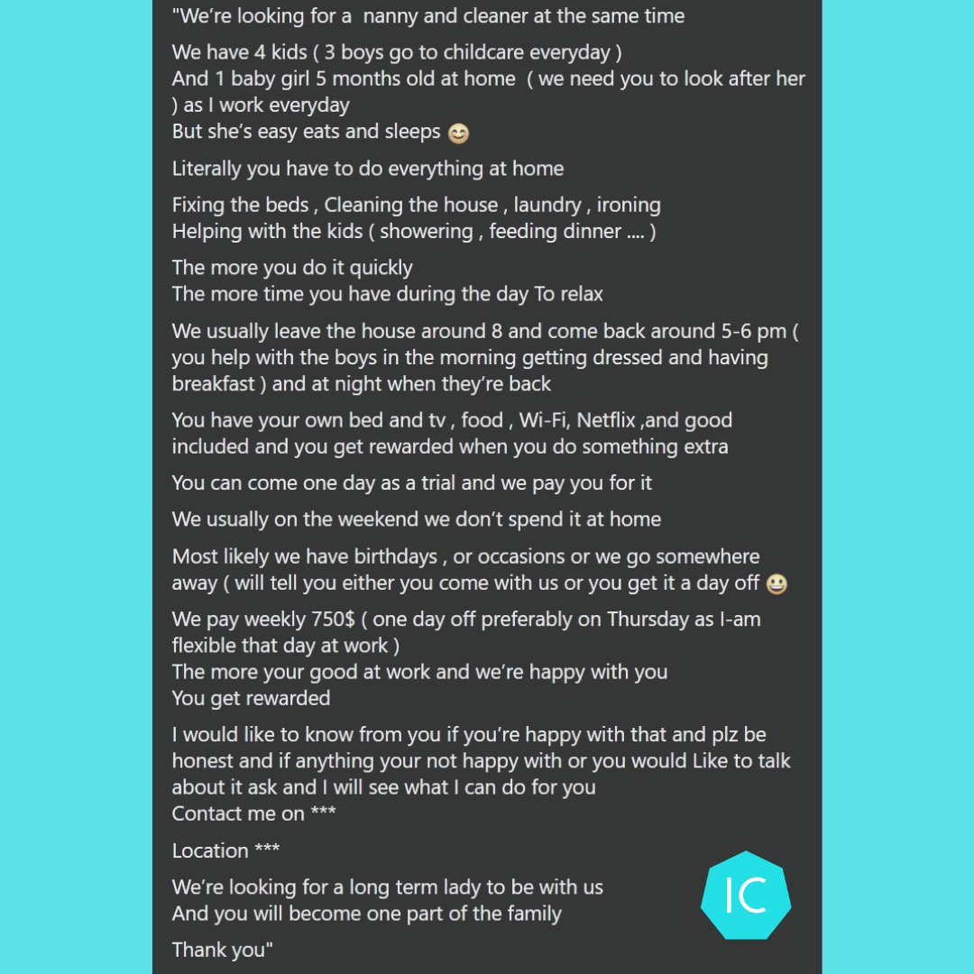 Illegal job offers are way too common in Australia and unfortunately migrants are the most vulnerable to this kind of exploitation. Let's review one such job ad that came to our attention to help you understand why it's problematic.Have a look at the job ad in the image below.