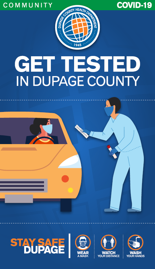 DuPageHD's tweet photo. Do you have COVID-like symptoms? Have you been exposed to someone w/ #COVID19? Stay home, call your doctor, &amp; get tested! 

Drive-thru testing available at the DuPage County Complex (M-F, 7am-12pm) and at the Odeum Expo Ctr (Sun-F, 10am-6pm). Learn more at https://t.co/Nca9d2j6Zg https://t.co/M5ygK2nqph