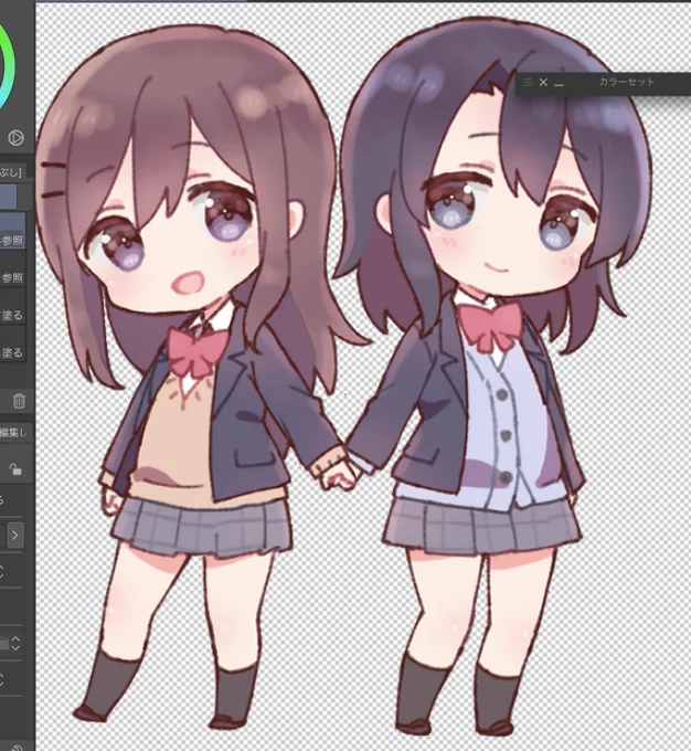 これは昨日描いていたデフォルメあだしま
まぞくのよりもちょっと頭身高めになった…アクキーか何かにしたい… 
