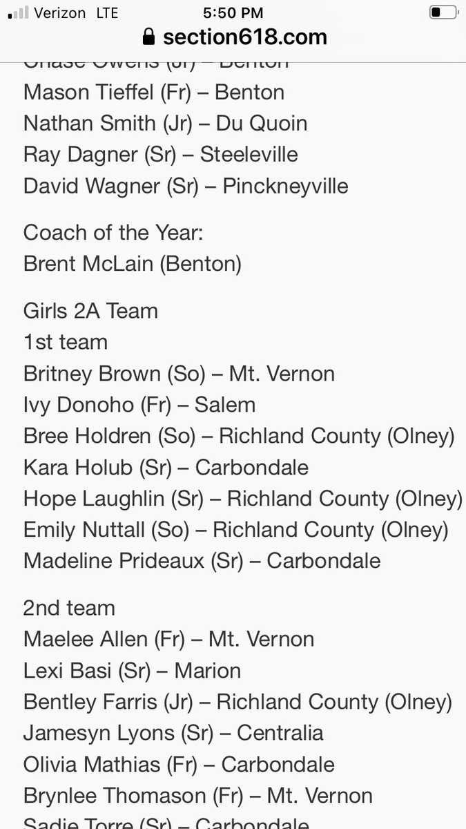 Congratulations to SCHS's very own <a href="/ivy_donoho/">Ivy Donoho</a> She was selected  to the FIRST TEAM ALL SOUTH as a freshman!! @MrDonoho
